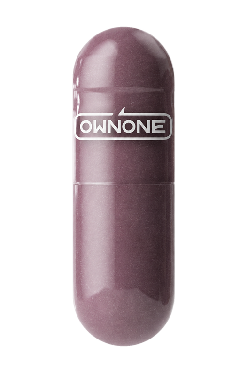 Muted mauve NMN capsule