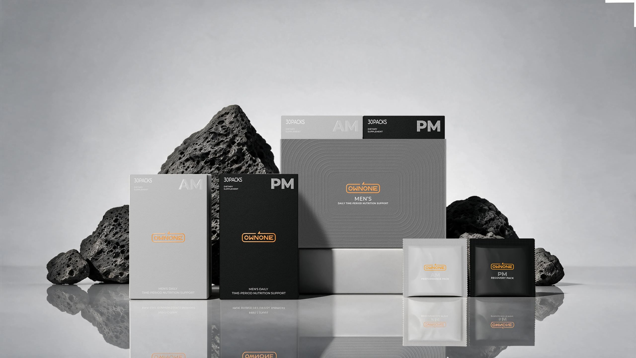 OWNONE square daily nutrition system with AM and PM packs