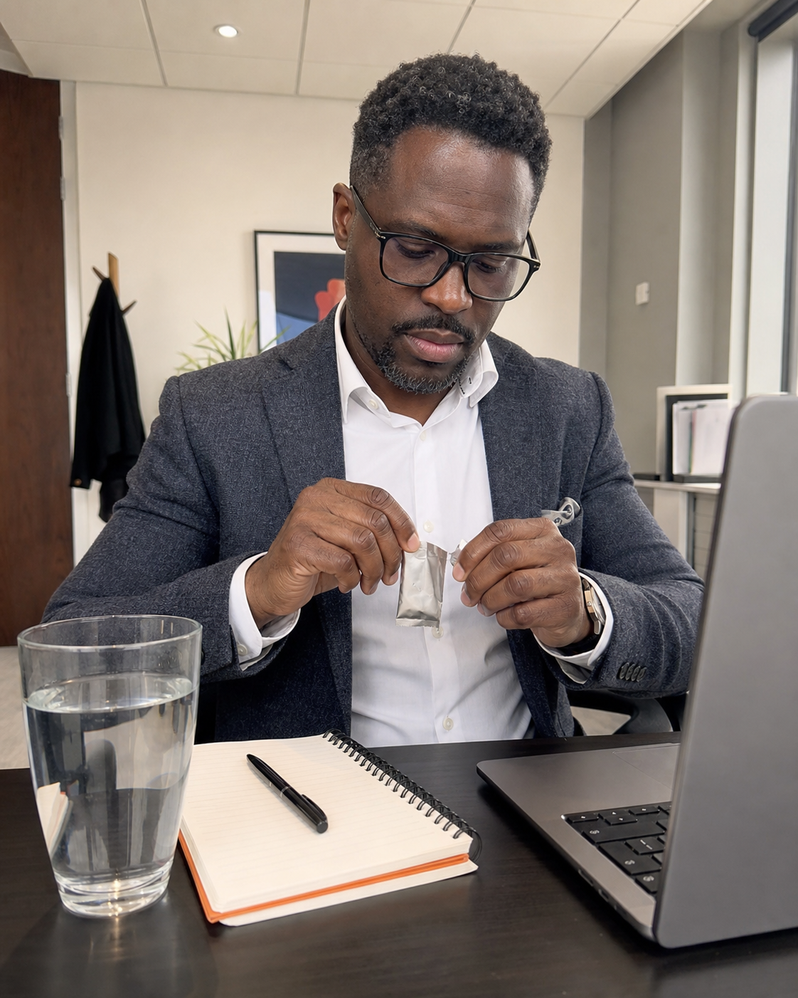 Professional office routine concept